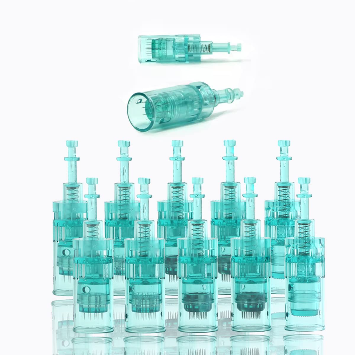 Derma Pen Needles Cartridge 12 Pin | 36 Pin | Nano Needle Cartridge Tip For A1 & A6 Derma Pen Electric Auto Micro Stamp Derma Anti-Aging Pack of 15 (Green, 16 Pin)-image-37