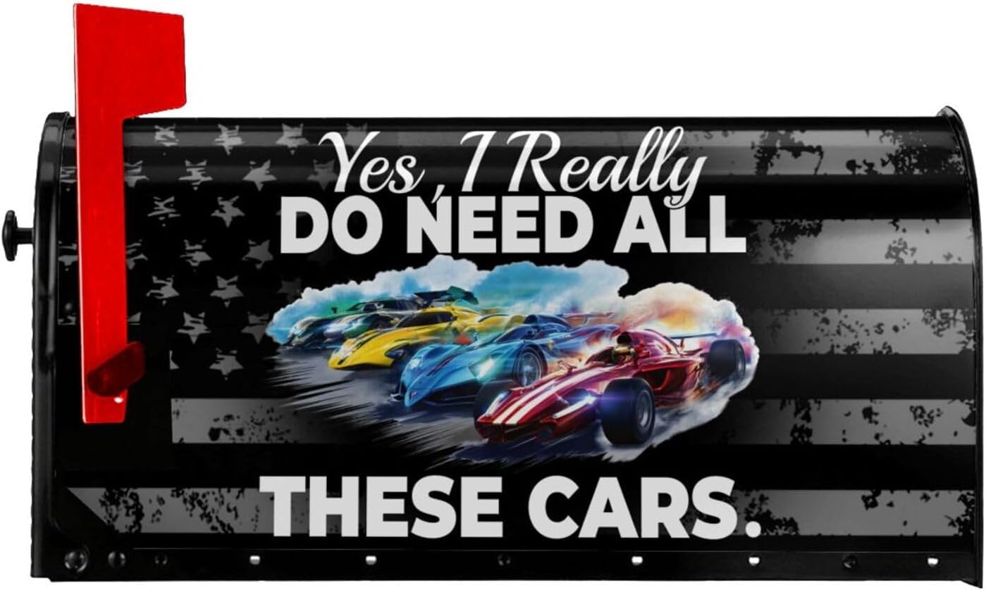 Yes I Really Do Need All These Cars Transform Mailbox with Durable Stylish Mailbox Cover Outdoor Dector