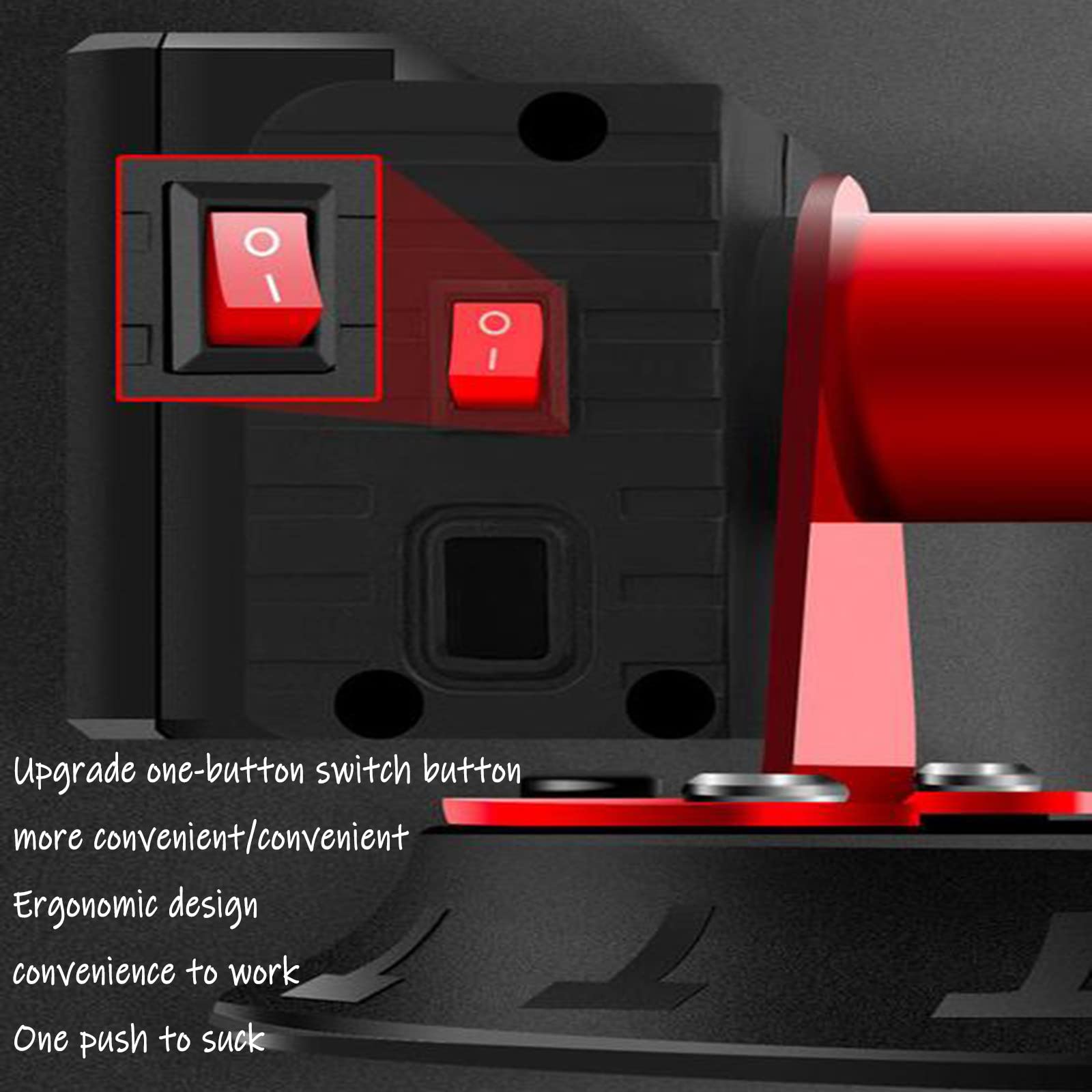 Botón de interruptor de Un botón, Ventosa de vacío eléctrica, Bomba de AIRE, Ventosa, Dispositivo de succión fijo, herramienta de manejo, artefacto, pantalla de presión Inteligente
