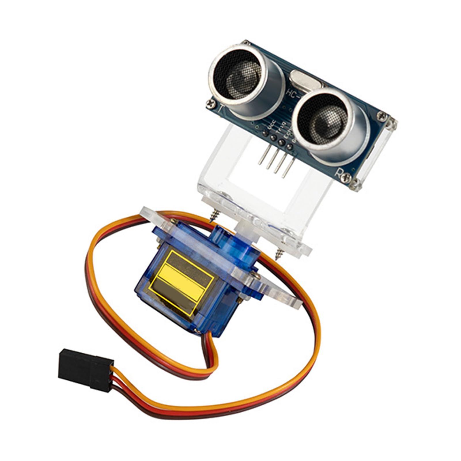 Clear Plastic Mounting Bracket For SG90 Micro Servo - Acrylic Holder For 9g Servo, RC Car & DIY Projects
