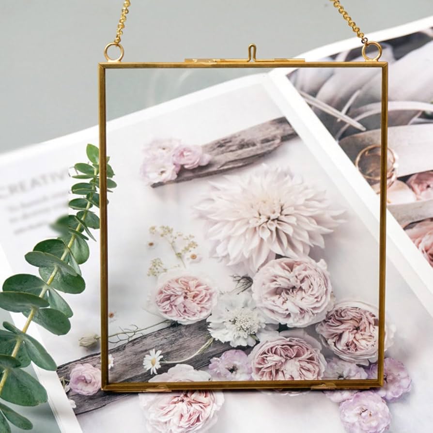 Amazon.co.jp: [XYJP] 2枚のガラス板で挟み込むタイプのフォトフレーム