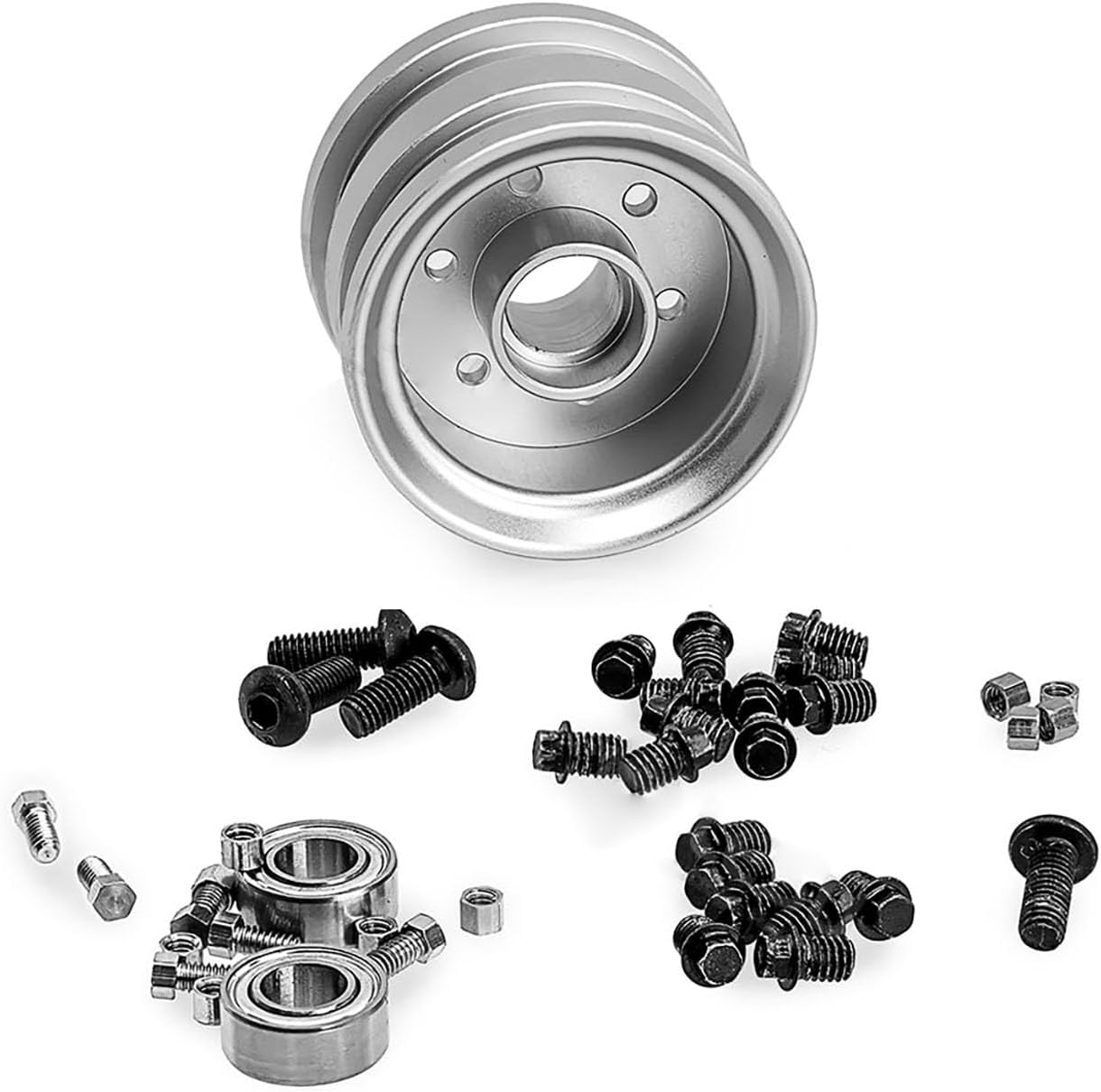 TOUCAN RC HOBBY 29.1MM Metal Rear Wheel Hub for LESU AOUE 225A 1/14 RC Hydraulic Log Loader Remote Control Sugarcane Loader Grabber DIY Model