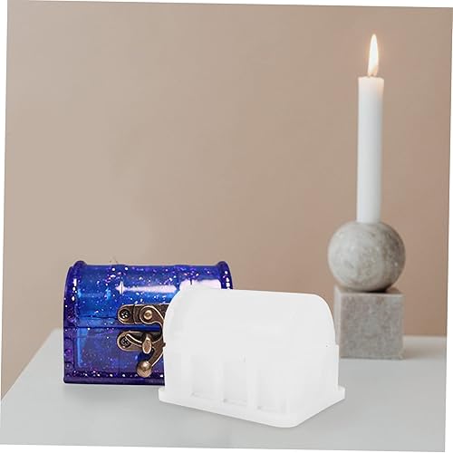 Miniatura 4 de 2 juegos de moldes de silicona para cofre del tesoro, molde epoxi para bricolaje de silicona, moldes de cofre del tesoro, molde de silicona para