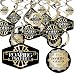 Roaring 20's - 1920s Art Deco Jazz Party Hanging Decor - Party Decoration Swirls - 2020 Graduation and Prom Party - Set of 40