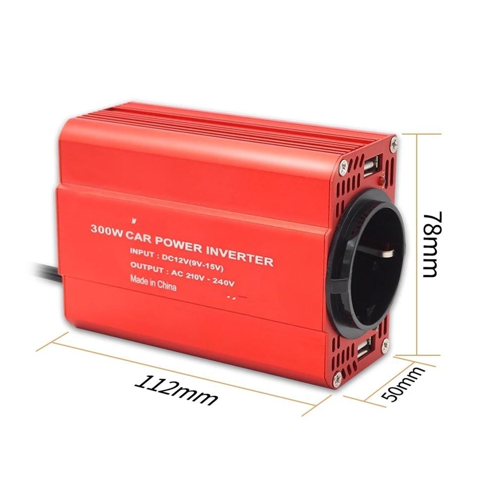 Power inverter Inverter Auto Da 300W DC 12V A CA 110V 220V Convertitore Adattatore Caricabatteria Automatico Onda Sinoidale Modificata Presa(12V 220V)