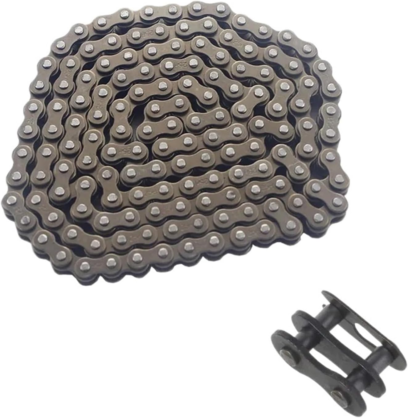 25H Chain Replacement Master Link For 47cc 49cc Dirt ATV Quad Go Kart Dirt Pocket Bike Motorcycle Compatible With 136L 144L 158L(144L)