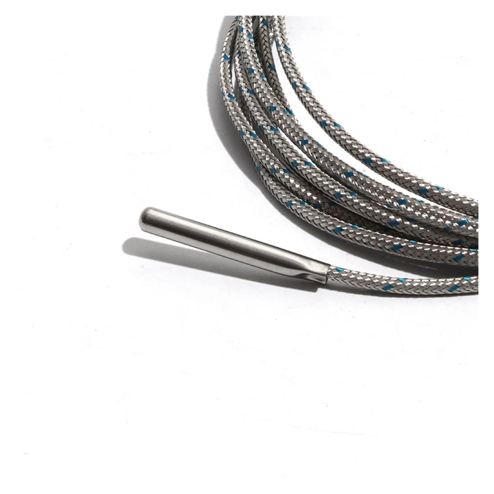 Temperatura tipo K/PT100 4 * 30 mm 1 M Alambre blindado de metal alto Desnudo Negrita(Pt100,4M Cable length)