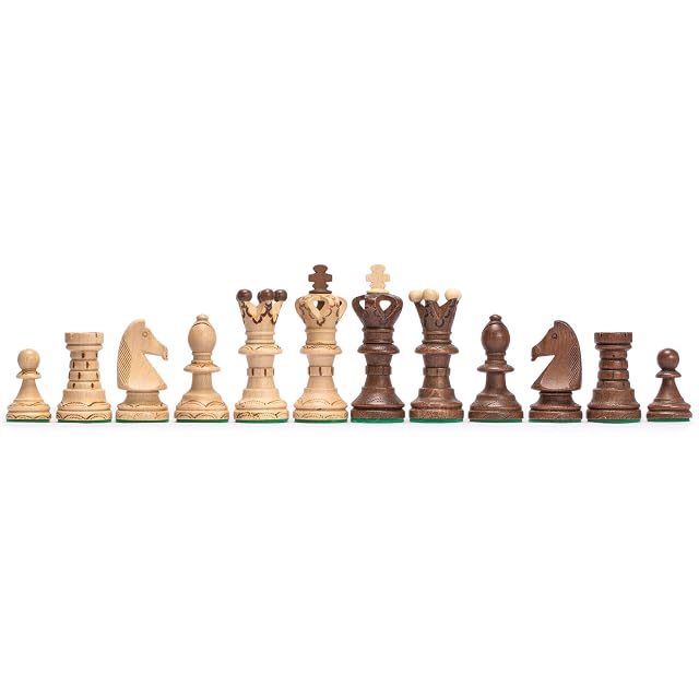 Foto 4 de 8 de Husaria European International Wooden Chess Game Set - Ambassador - 21.7 Inches