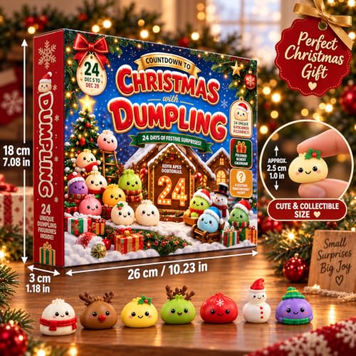 Christmas Squishy Advent Calendar 24 Days 2026 Mini Toys Countdown Calendar - image 2