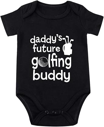 Daddys Future Golfing Buddy Baby Bodysuit Baby Golf Clothes I Love Daddy Babies Golf Bodysuits