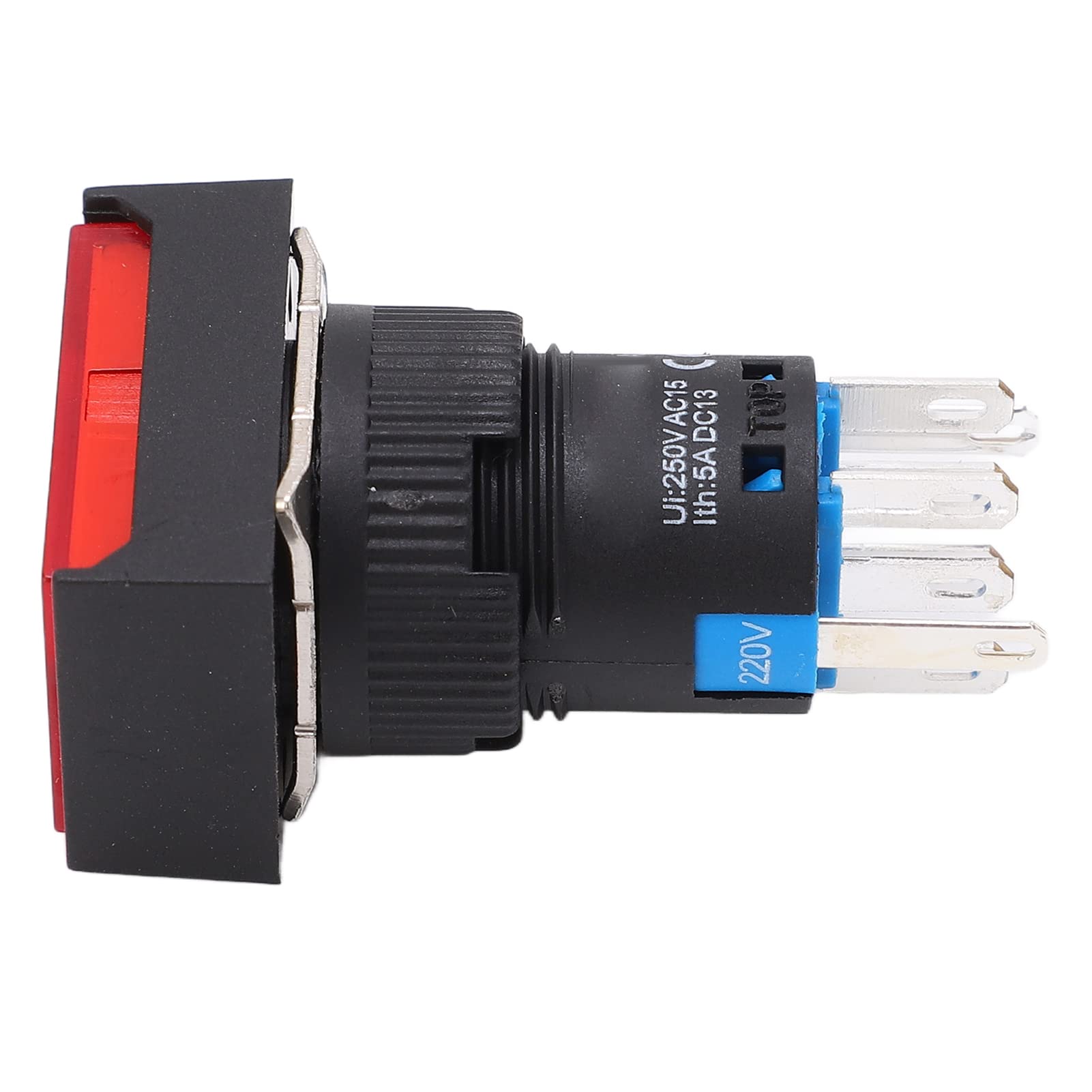 Hyuduo Interruptor de Pulsador Industrial, Botón con Luz Indicadora,