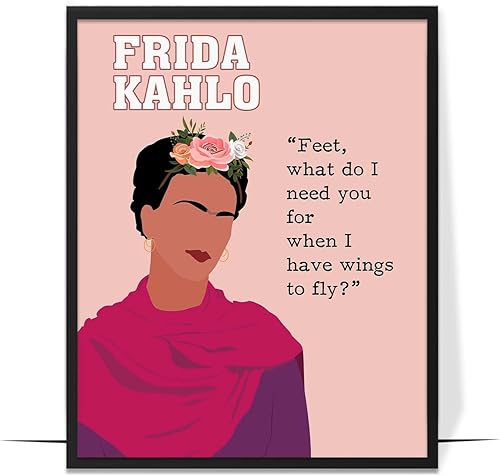 Miniatura 44 de LOLUIS Arte de Pared Inspirador, SIN MARCO 16x24 pulgadas Obra de Arte de Citas de Mujeres Empoderadas Dibujada a Mano, Decoración Motivacional