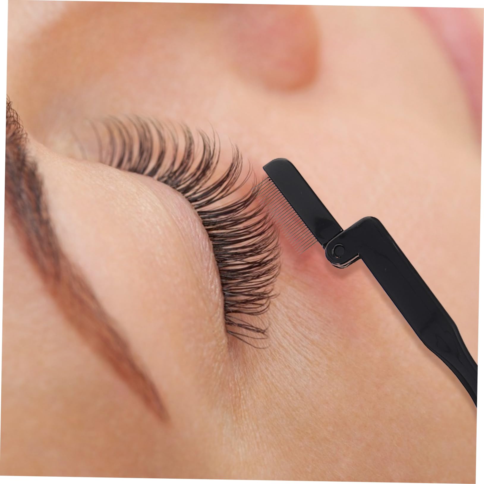 FRCOLOR 9piezas Mini Cepillos De Pestañas y Ceja Peine De Pestañas Curvado y Cepillo De Maquillaje De Portátiles Negro