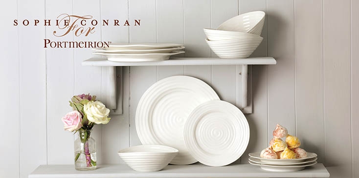 SOPHIE CONRAN PORTMEIRION 食器 バターケース Portmeirion Sophie Conran White Covered Butter Dish | Butter