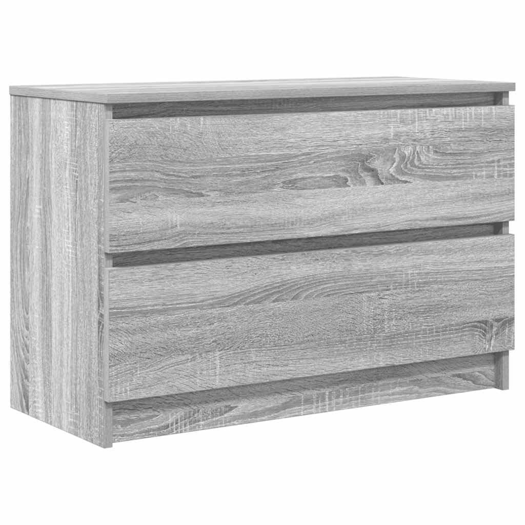 Woonisher Meuble TV Sonoma Gris 80x35x54 cm Bois d'ingénierie Ensemble Meuble TV et Table Basse