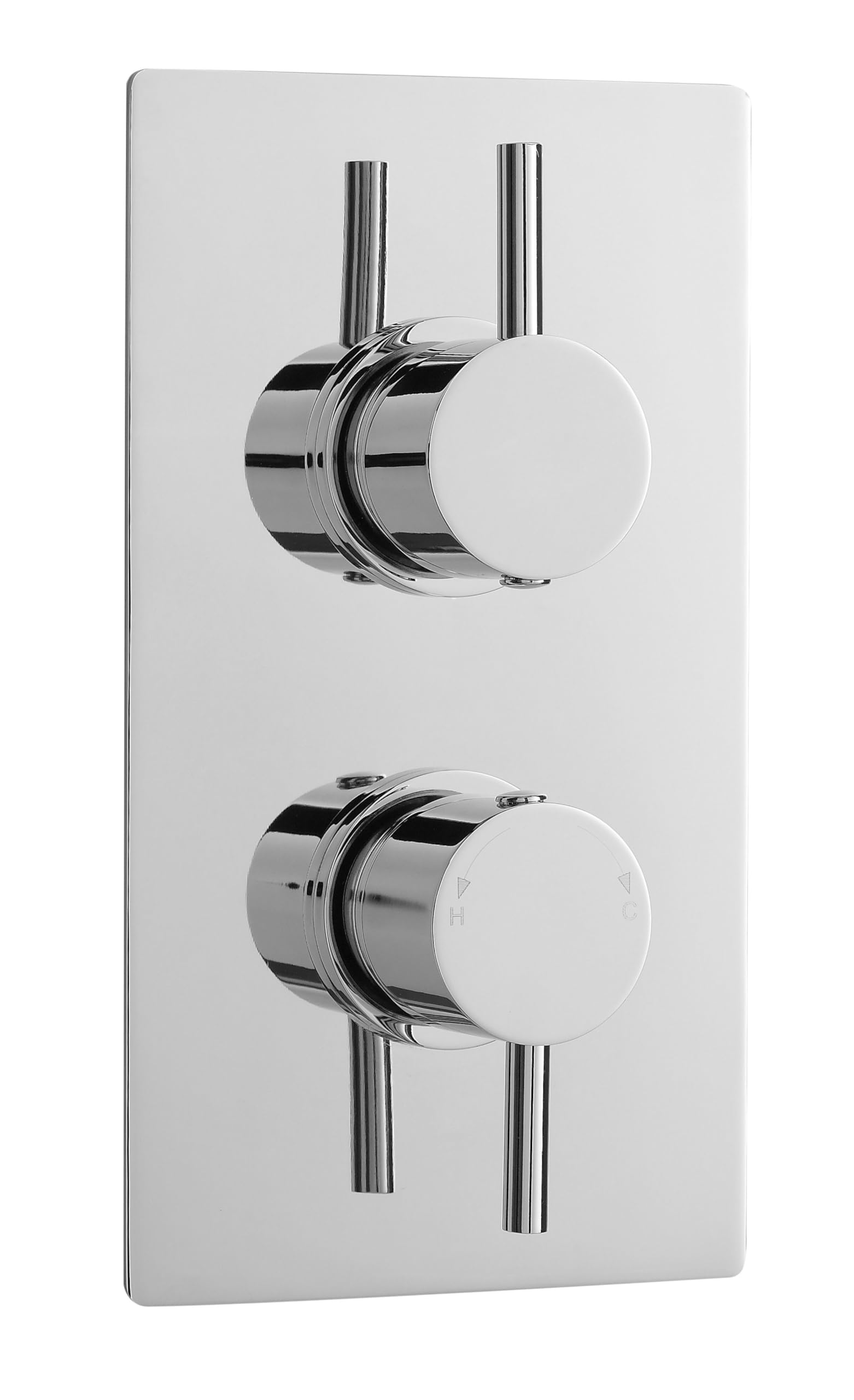 Balterley Round Concealed Twin Thermostatic Shower Valve (1 Outlet) - Chrome