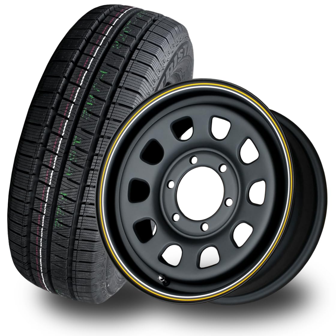Amazon | 215/65R16C 109/107R バン用スタッドレスタイヤ＆ホイール4本