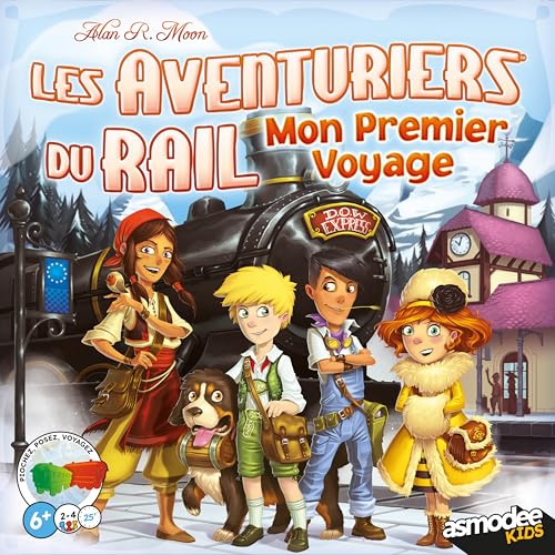 Asmodee - Les Aventuriers du Rail : Mon Premier Voyage - Space Cow - Jeu de société Enfants - stratégie Famille - dès 6 Ans - 2 à 4 Joueurs - 15 à 30 Min - Version Française