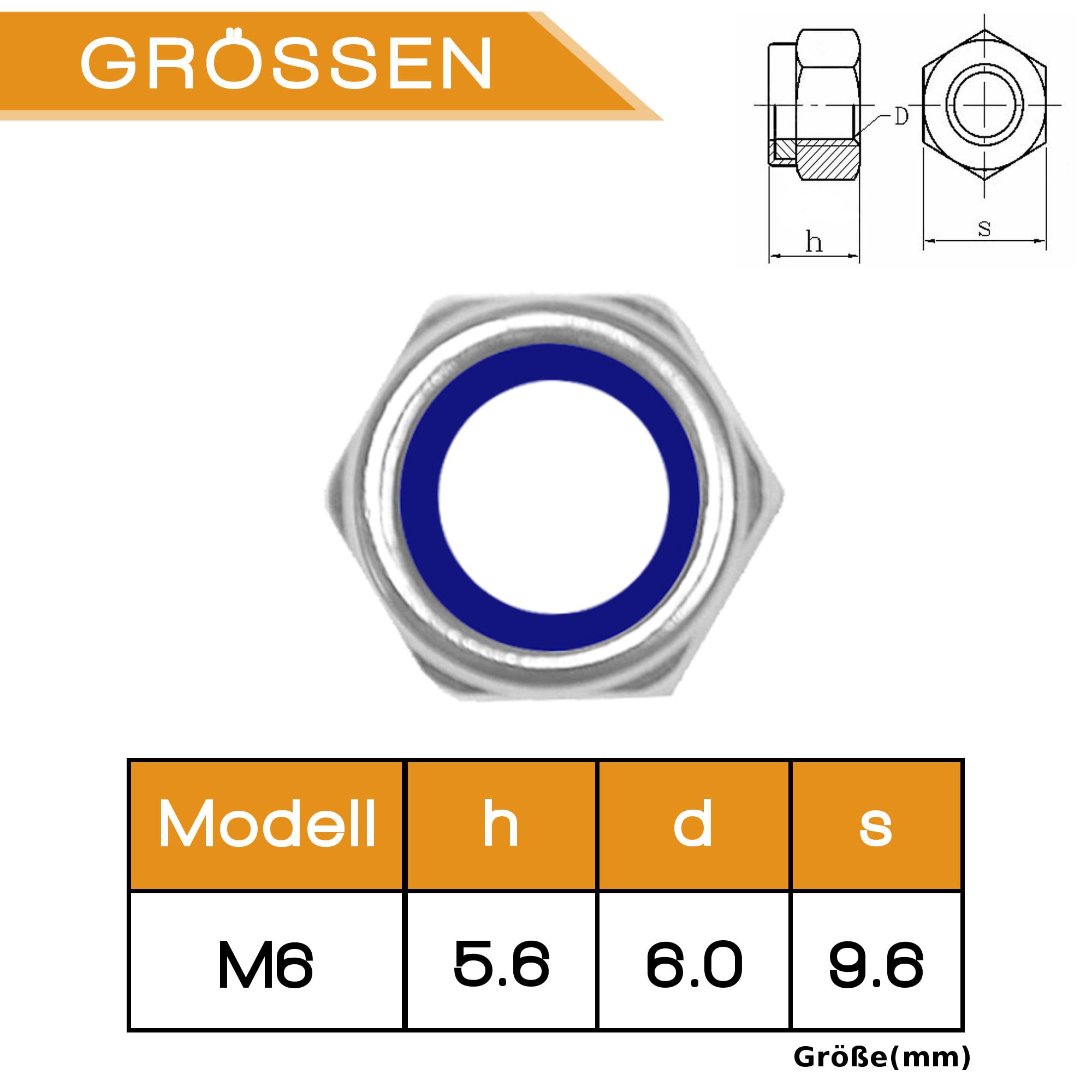 Dado Esagonale UNC 7/16″ DIN 934 - Foto 5