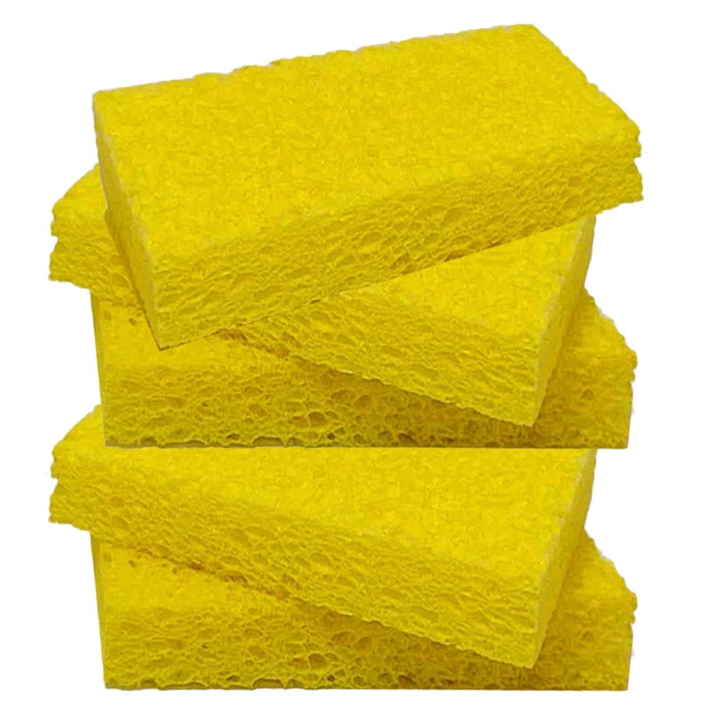 Paño de Cocina de Esponja de celulosa, paño de Limpieza sin Aceite, Suministros para el hogar para Utensilios de Cocina (D 11x7x2cm)