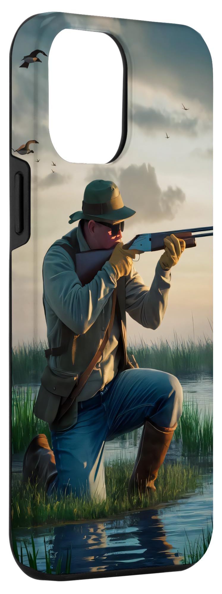 iPhone 15 Pro Max Duck Hunter Men Vintage painting Case - Image 3