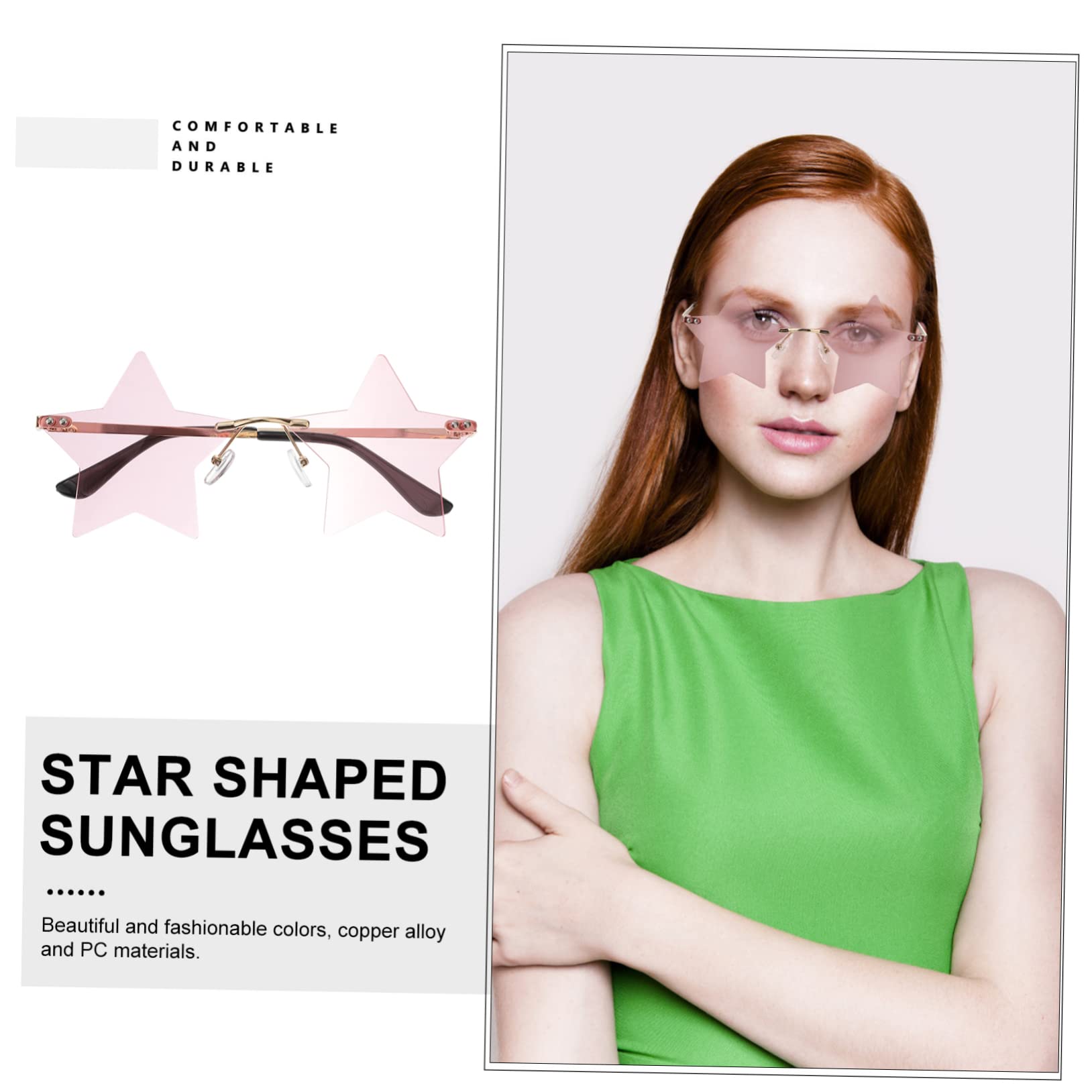 SOIMISS gafas de sol de fiesta gafas de sol azules para as de divertidas estrellas el acontecimiento light anteojos as forma de estrella as de sin montura
