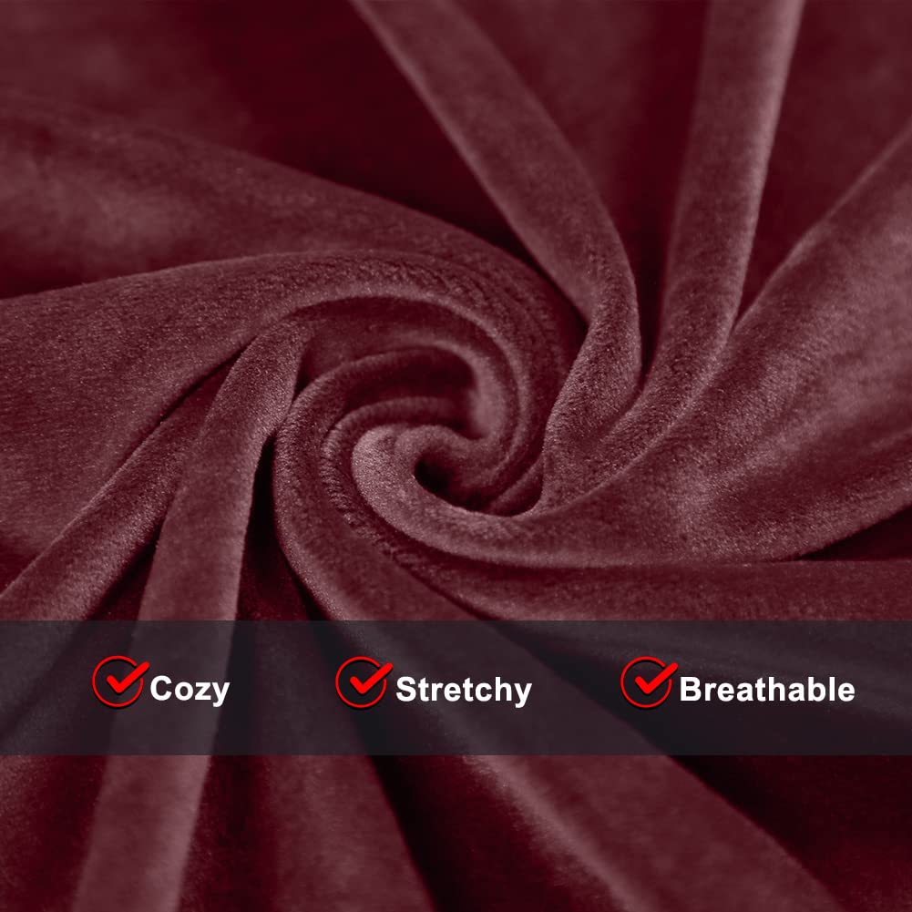 COZZIPLUS Damen-Velourshose, weiche Samt-Sweathose für Damen, gerades Bein, hohe Taille, Velours-Hose mit Taschen