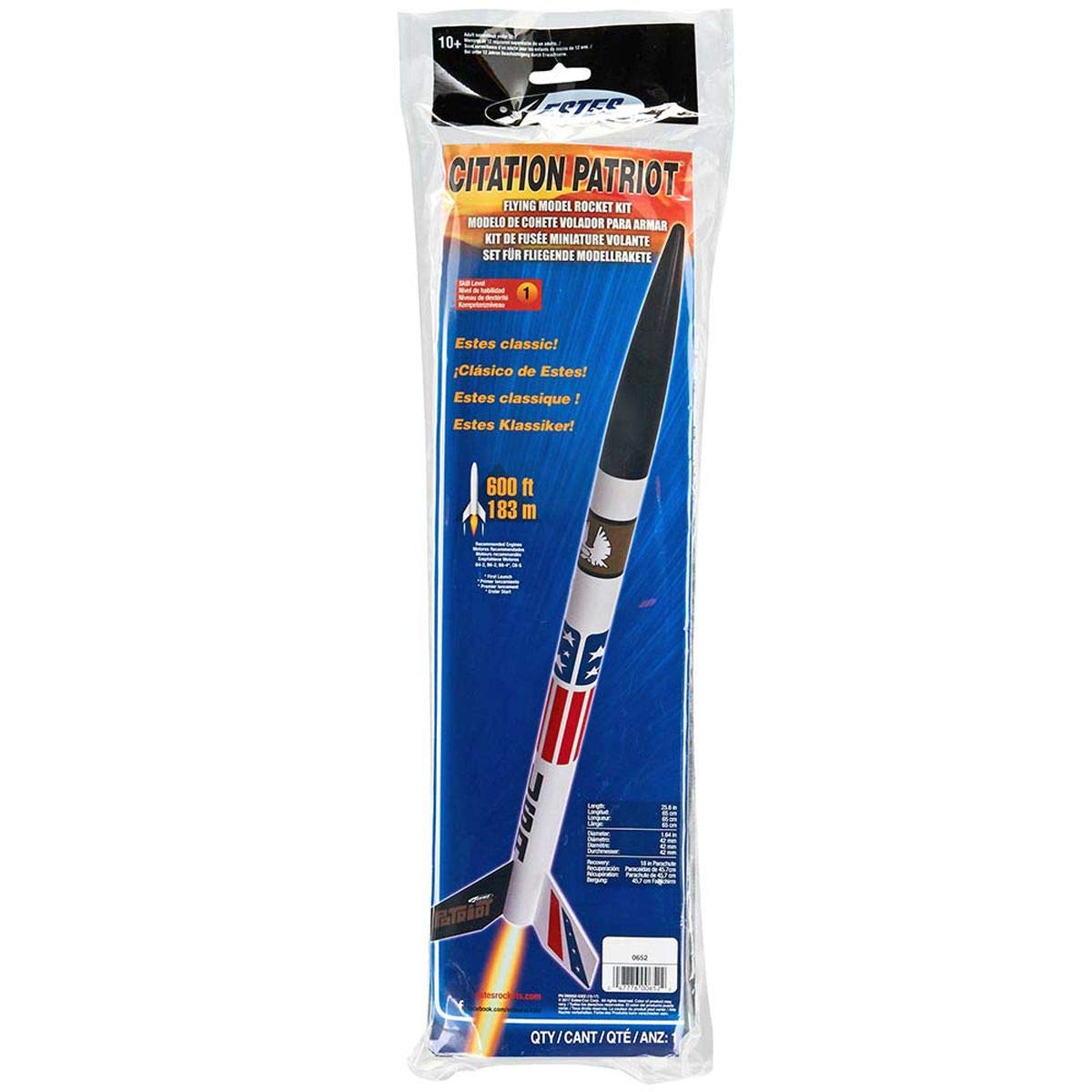 Estes 652 Citation Patriot Model Rocket Kit