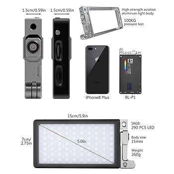 BoLing BL-P1 RGB撮影ライト ポケット LEDライト Amazon | BOLING BL-P1 RGBライト LEDライト フルカラーカメラ