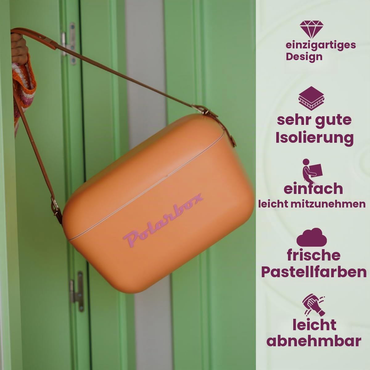 Polarbox Sorbet-Rosa Eisbox, 12 l