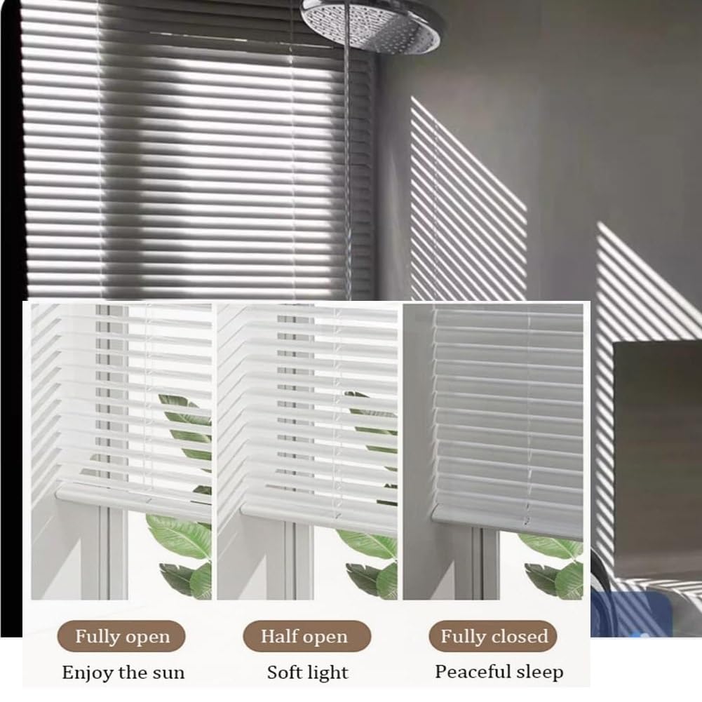 Cordless Aluminum mini Blinds for Indoor Windows 10~76 Inch Width, 20~120 Inch Length, 1