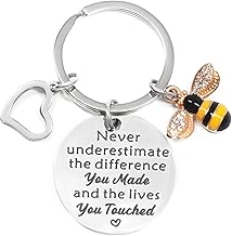 Coideal Inspirational Keychain for Women, Encouragement Keychain, May you be proud of the work you do, the person you are, and the difference you make