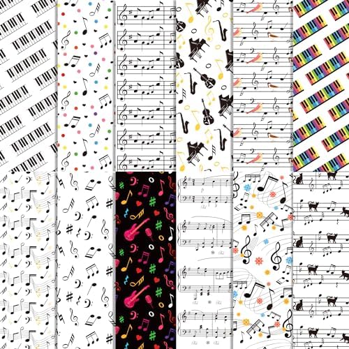 Amazon.com: Vintage Sheet Music Scrapbook Paper – 6.5 x 6.5 Inch Craft ...
