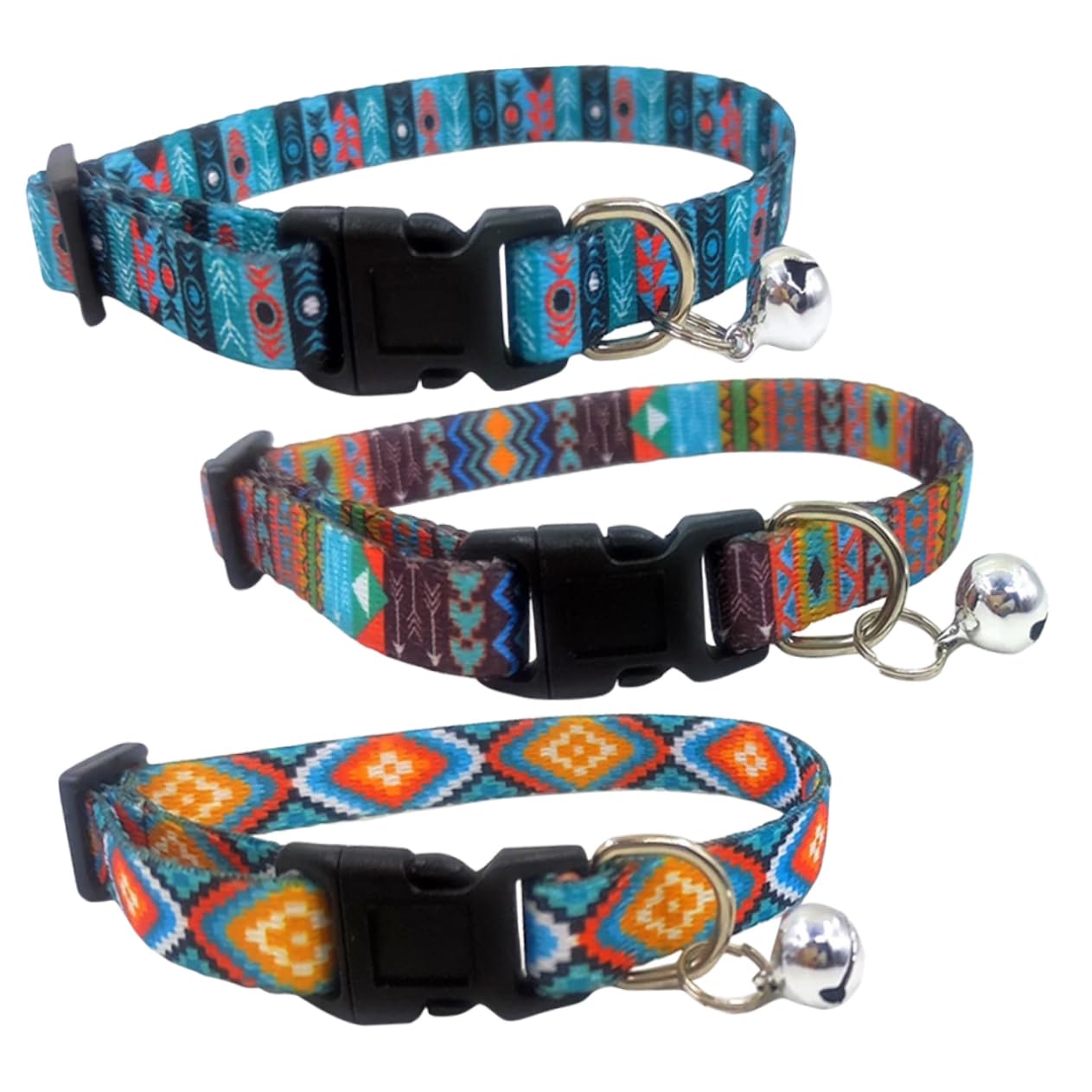 INOOMP 15stücke Teiliges Bohemian Katzenhalsband Verstellbar Für Kätzchen Und Kleine Hunde Mit Glöckchen Hautfreundlich Und Dekorativ Für Tägliches Tragen Und Feste