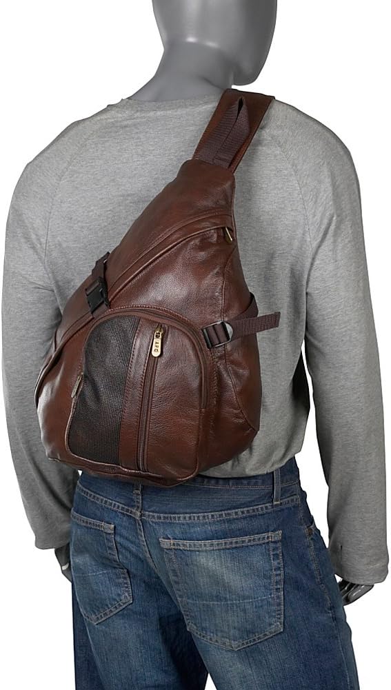 Cross Body Sling Bag Color: Dark Brown