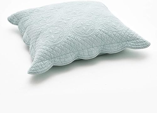 Miniatura 8 de Calla Angel Sage Garden - Funda de almohada acolchada de algodón puro de lujo, estándar, 20 x 26 pulgadas, café