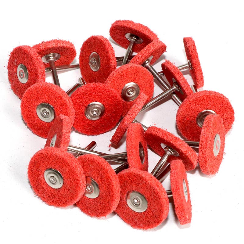 20pc Nylon Fibre Abrasive Point T-Shaped Non-Woven Polishing Grinding Head 3mm/2.35mm Shank(20pc 1000,2.35mm Shank)