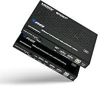 Vista 11 de OREI HDBaseT - Extensor HDMI 4K 60Hz a través de cable LAN Ethernet Cat5e/6, hasta 115 pies, IR, CEC, RS-232, PoC