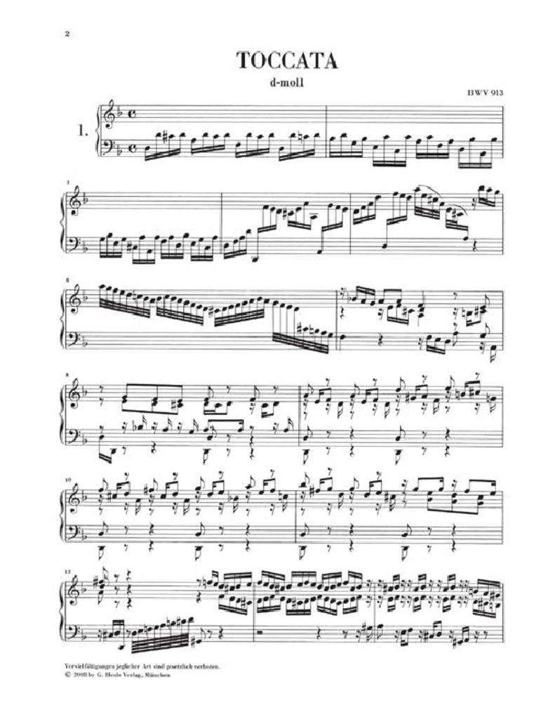 toccaten Bwv 910 – 916 – arrangiamento per pianoforte [Note musicali/holzweißig] Compositore: Bach Johann Sebastian