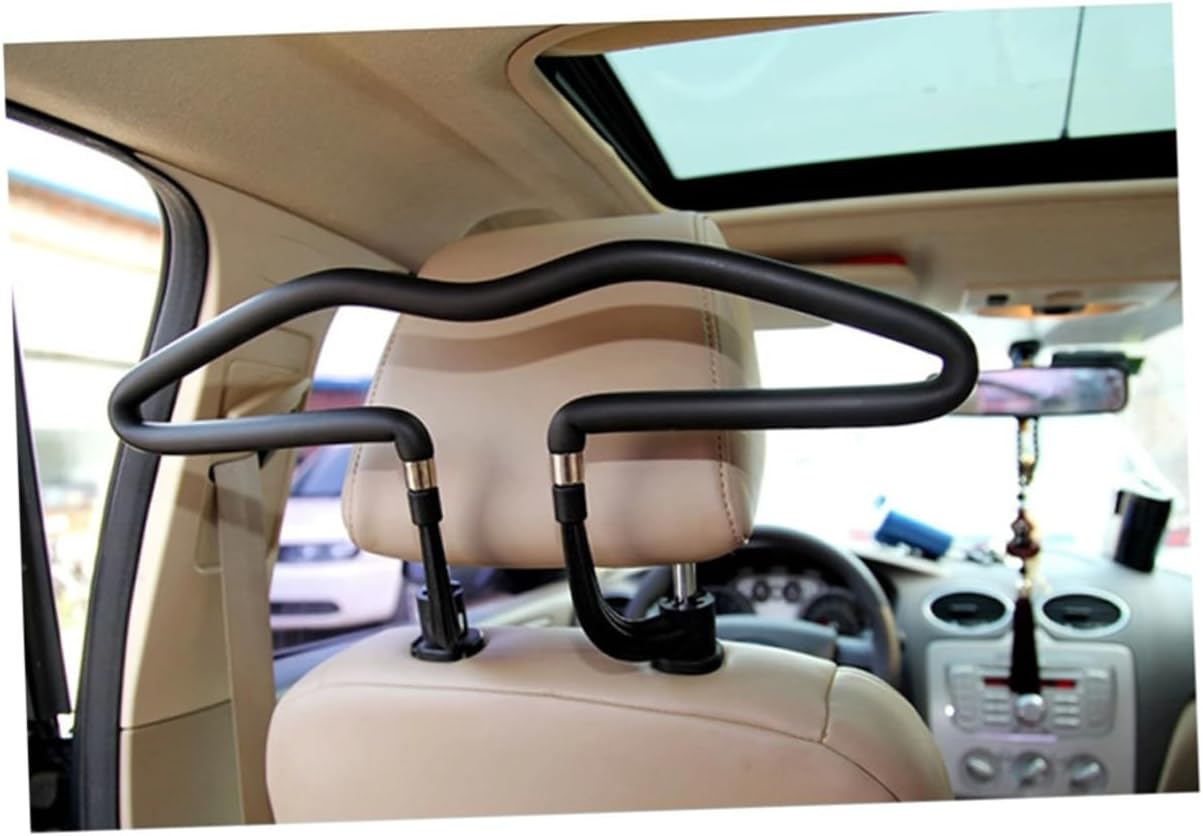 Zerodeko Car Seat Headrest Hanger for Suits and Blouses Black