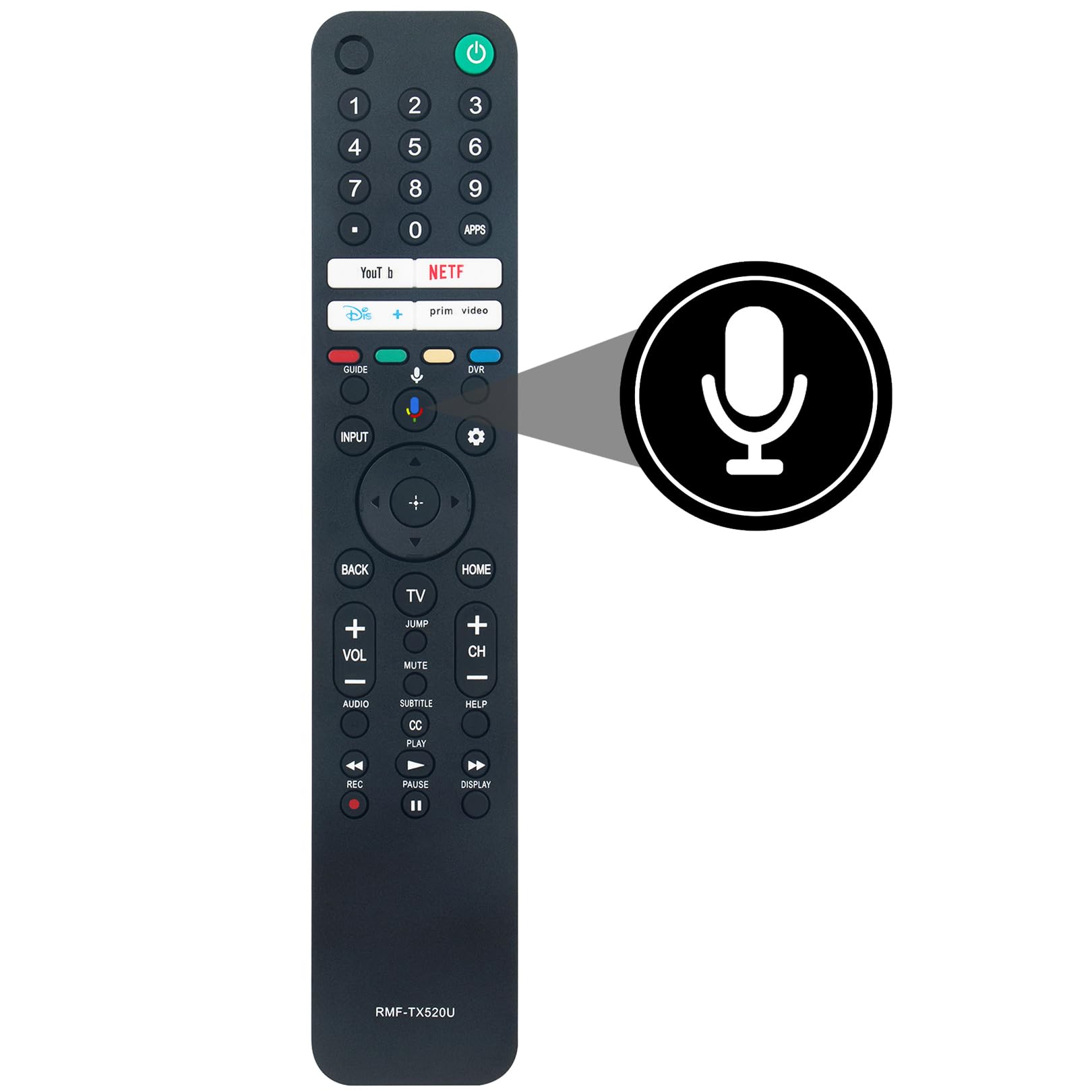 ALLIMITY Telecomando RMT-TX440E Sostituto Per TV Sony Bravia – Plug And Play, Nessuna Programmazione - 3
