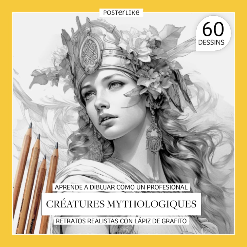 Apprenez à dessiner comme un professionnel Créatures Mythologiques. Portraits réalistes avec crayon graphite: Dessin artistique réaliste d'êtres ... Mythologiques — Explorations Visuelles)