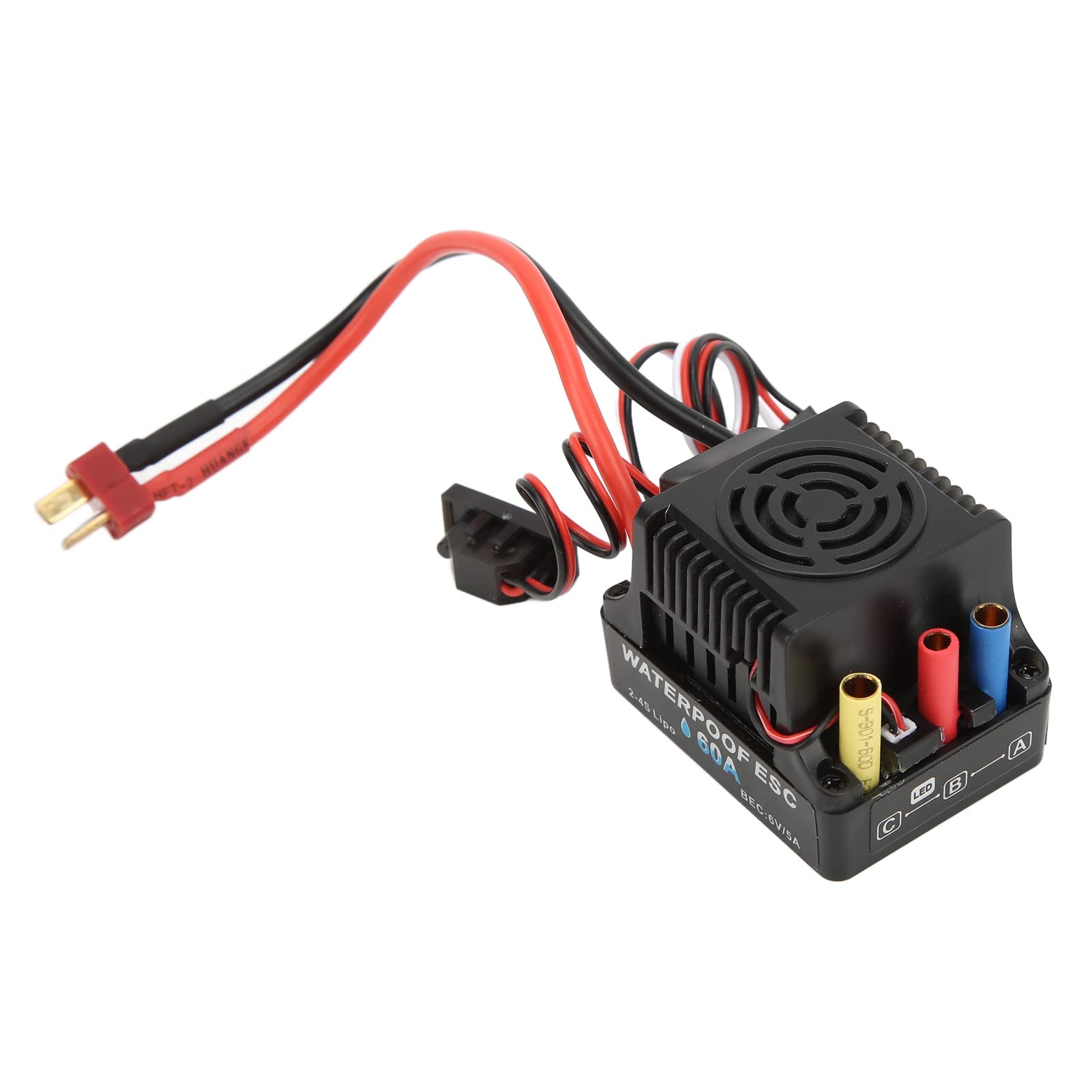 Zestaw ESC Silnika RC, Wodoodporny Silnik Bezszczotkowy 4300KV i Zestaw Bezszczotkowy ESC 60A Combo Części Zamienne Bezszczotkowy Silnik do Samochodu RC 1:10 Złączki Gąsienicowe RC