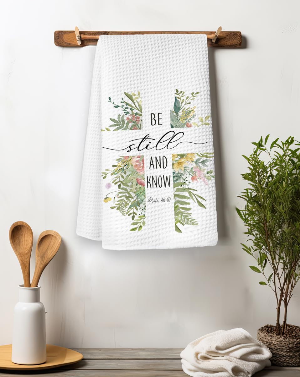 Christliches Küchenhandtuch Mit Bibelvers – 40,6 X 61 Cm, Waffelstoff, Maschinenwaschbar