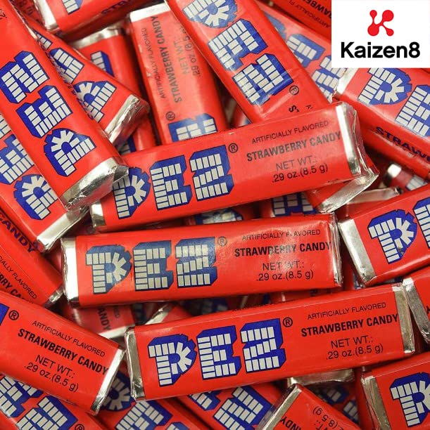 Miniatura 2 de PEZ Candy 1 LB - Sabores de frutas en bolsas resellables - Kaizen8 (fresa)