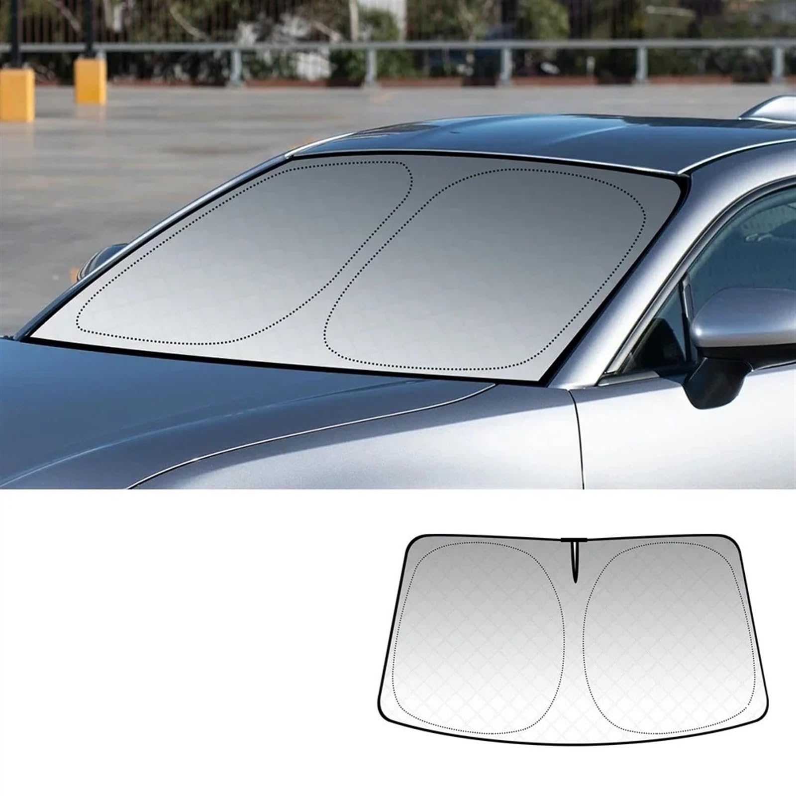 Parasole Anteriore E Posteriore per Auto Compatibile con To&Yo&Ta GR86 2021 2022 2023 2024 Parasole Parabrezza Pieghevole Parasole per Parabrezza Auto