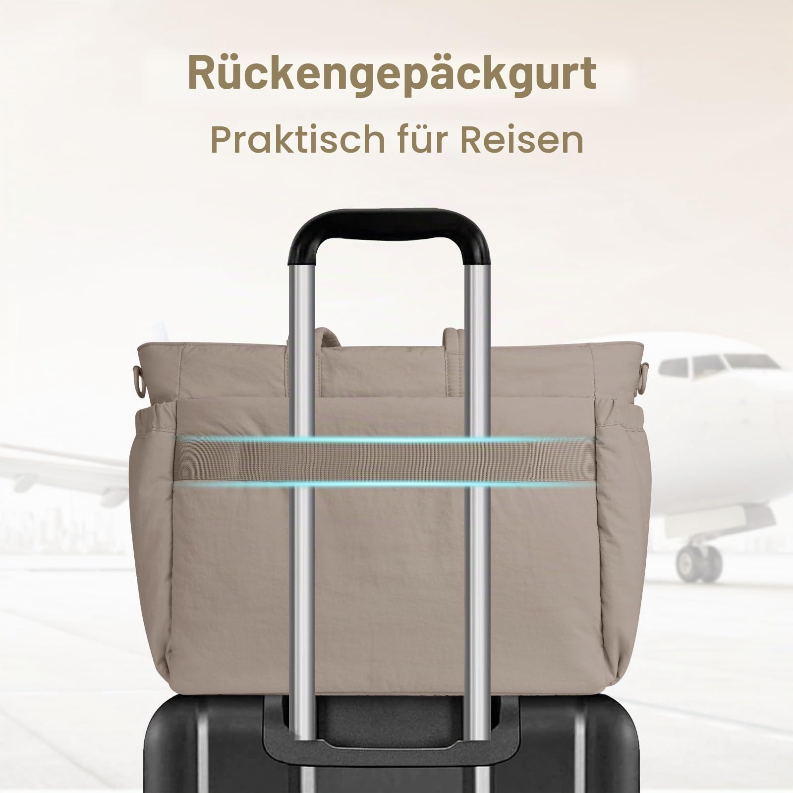 MOSISO Handtasche Damen Groß, 15,6 Zoll Leichte Arbeitstasche Laptoptasche