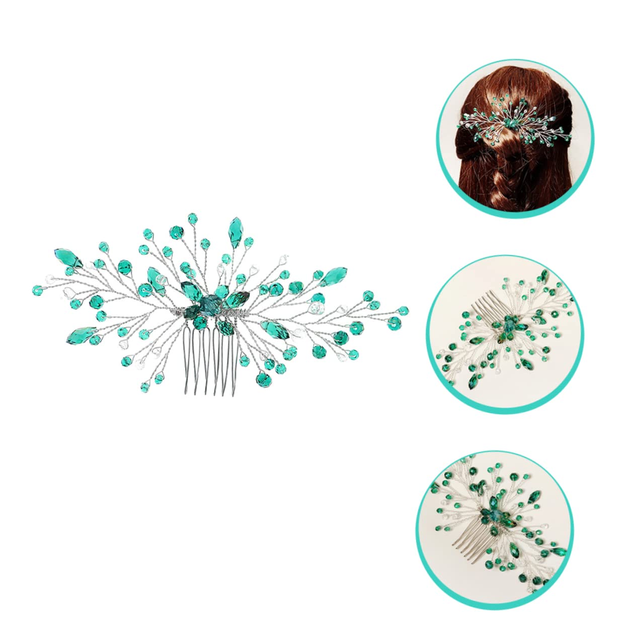 MAGICLULU 5 Stück Schicke Haarkamm-clips Für Brautjungfern Strass-kopfbedeckung Für Frauen Zur Hochzeit Geburtstag Weihnachten Muttertag