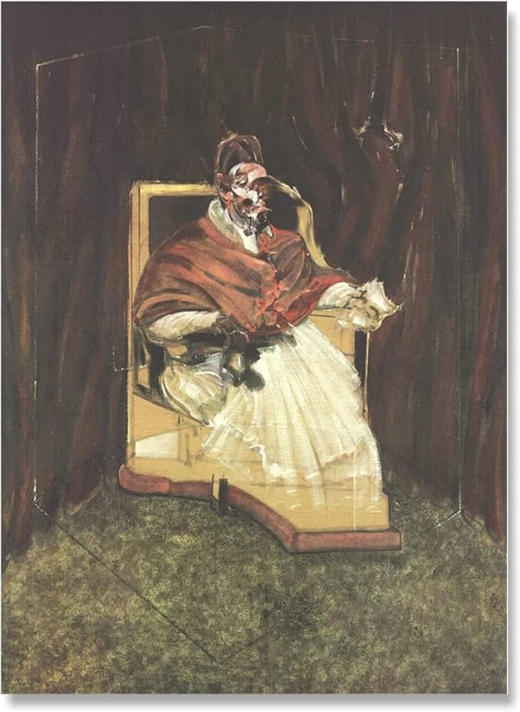 Amazon.co.jp: 有名なフランシス・ベーコンのポスター《叫ぶ教皇》絵画