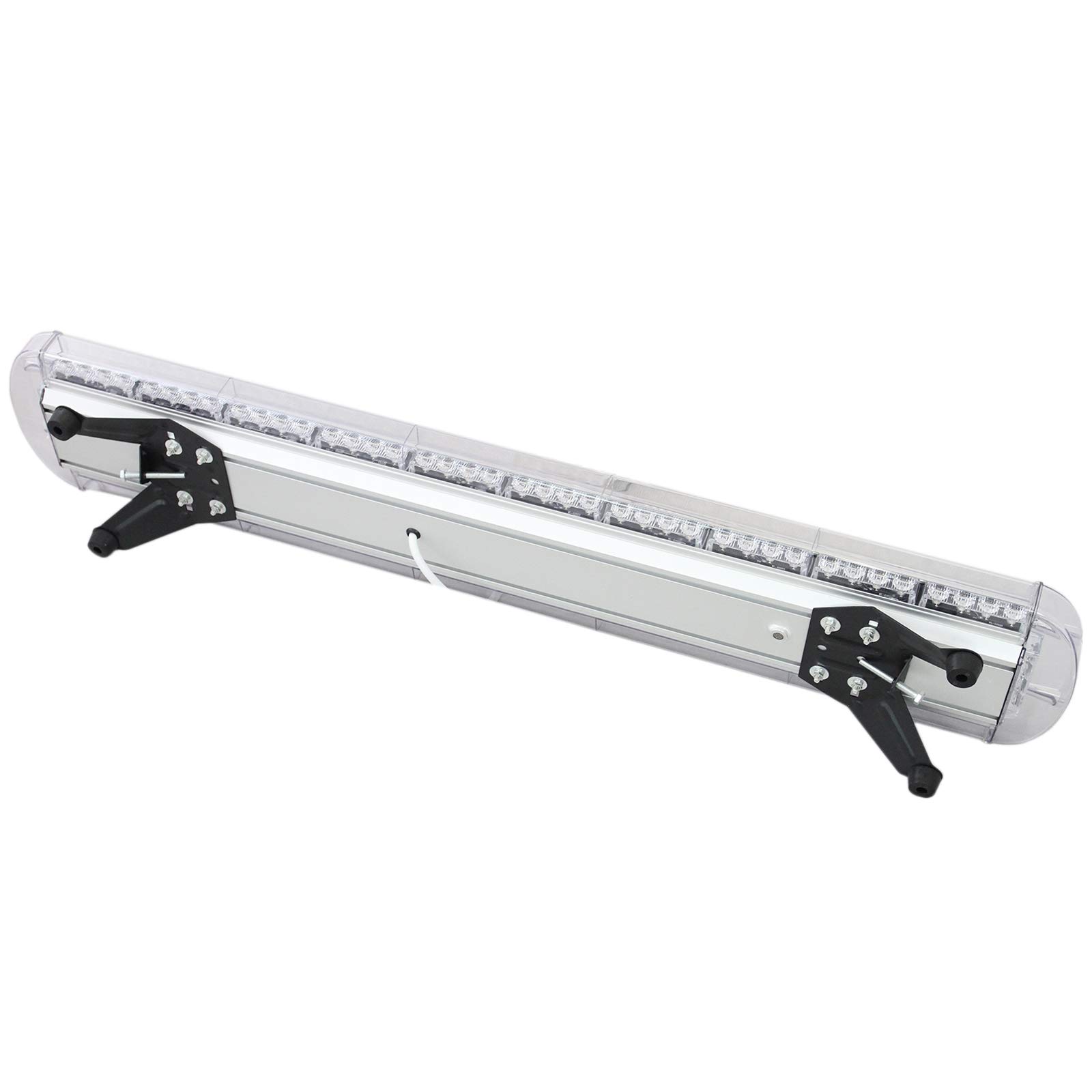 MonsterShop - 88 LED 120cm Barra Lampeggiante Luce Stroboscopica Gialla Veicoli Recupero Emergenza Lavoro con 15 Modalità di Lampeggio